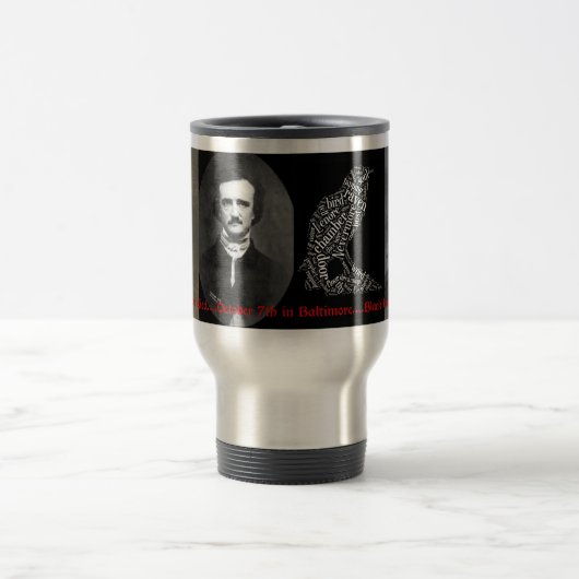 Edgar Allan Poe Haiku-Tasse Reisebecher (Mittel)