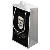 Edgar Allan Poe Halloween & Samhain Kleine Geschen Geschenktüte (Vorderseite Schrägansicht)