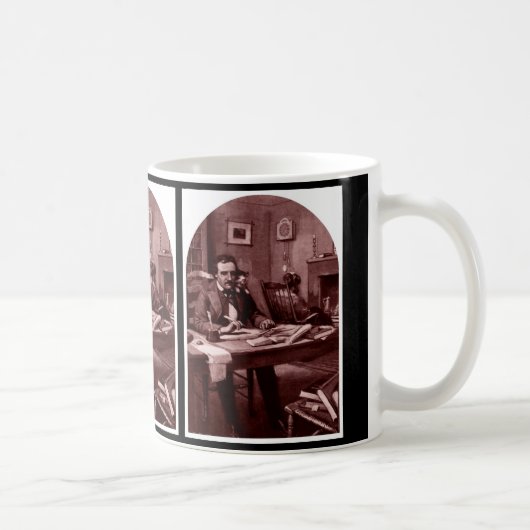 Edgar Allan Poe, Illustration stellte Schale 4 Kaffeetasse (Rechts)