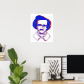 Edgar Allan Poe in 3D Poster (Heimbüro)