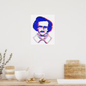 Edgar Allan Poe in 3D Poster (Küche)