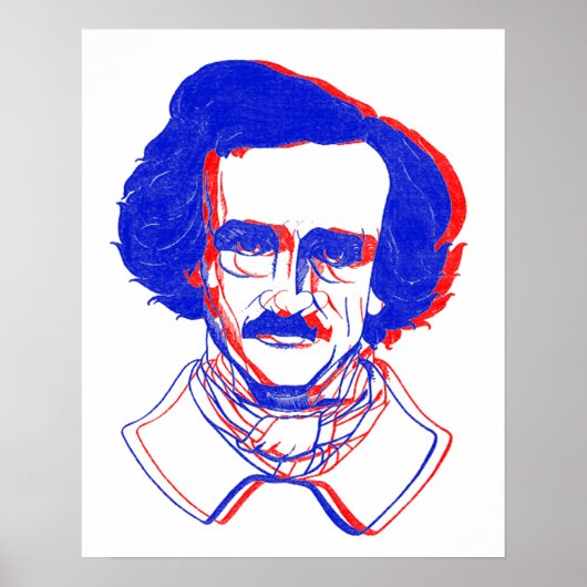 Edgar Allan Poe in 3D Poster (Vorne)