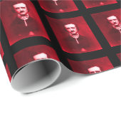 Edgar Allan Poe in Red Geschenkpapier (Rolleneckpunkt)