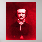 Edgar Allan Poe in Red Poster (Vorne)