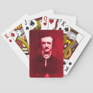 Edgar Allan Poe in Red Spielkarten
