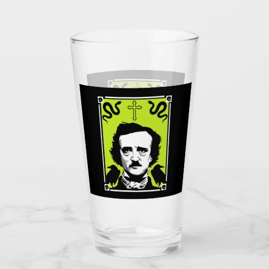 Edgar Allan Poe Jahrestag 19. Januar Glas (Vorderseite)