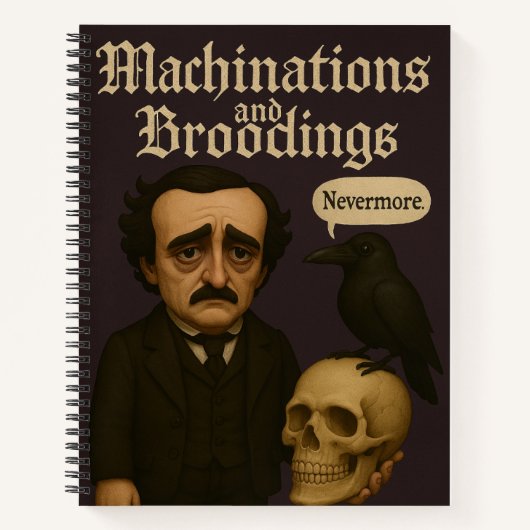 Edgar Allan Poe Journal Notizblock (Vorderseite)