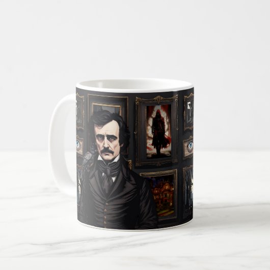 Edgar Allan Poe Kaffeetasse (Vorderseite Links)