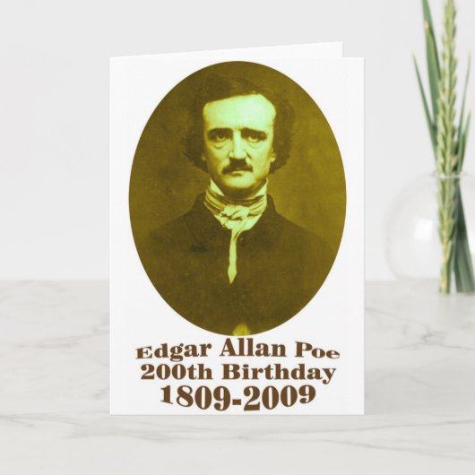 Edgar Allan Poe Karte (Vorderseite)