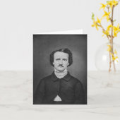 Edgar Allan Poe Karte (Gelbe Blume)