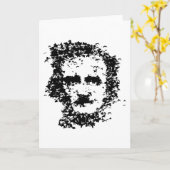 Edgar Allan Poe Karte (Gelbe Blume)