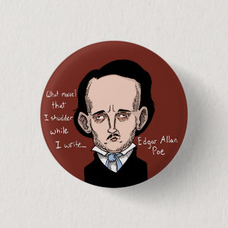 Edgar Allan Poe-Knopf Button