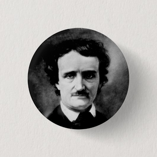 Edgar Allan Poe-Knopf Button (Vorderseite)