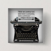 Edgar Allan Poe-Knopf Button (Vorderseite)