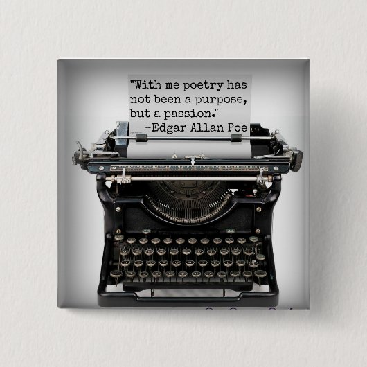 Edgar Allan Poe-Knopf Button (Vorderseite)