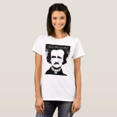 Edgar Allan Poe "leben poetisch" T - Shirt (Vorne ganz)