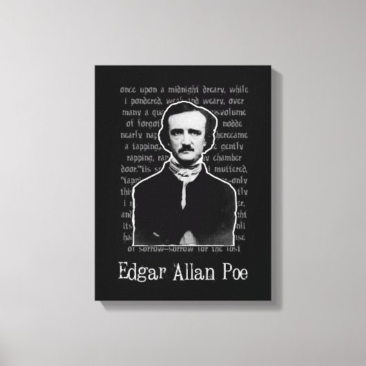 Edgar Allan Poe Leinwanddruck (Vorderseite)