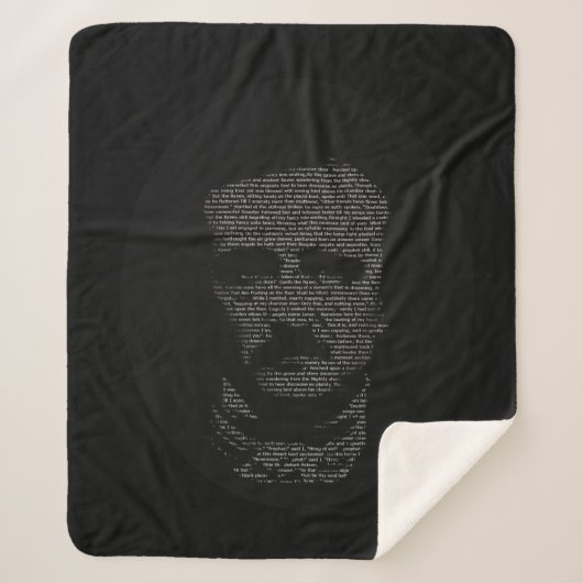 Edgar Allan Poe Made from The Raven Poem words Sherpadecke (Vorderseite)