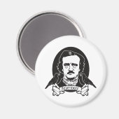 Edgar Allan Poe Magnet (Vorderseite/Rückseite)