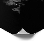 Edgar Allan Poe mit Raven - Nevermore Poster (Ecke)