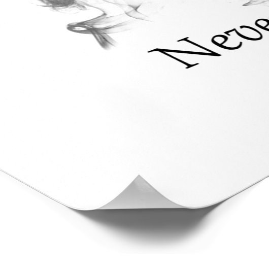 Edgar Allan Poe mit Raven - Nevermore Poster (Ecke)