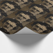 Edgar Allan Poe - Nevermore Typografie Geschenkpapier (Ecke)