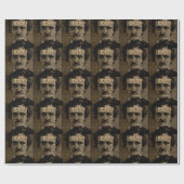 Edgar Allan Poe - Nevermore Typografie Geschenkpapier (Flach)