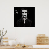 Edgar Allan Poe on Leinwand Poster (Küche)