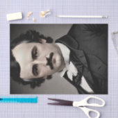 Edgar Allan Poe Original Portrait Seidenpapier (Handwerk)