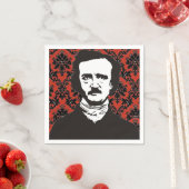 Edgar Allan Poe Paper Napkin Serviette (Beispiel)