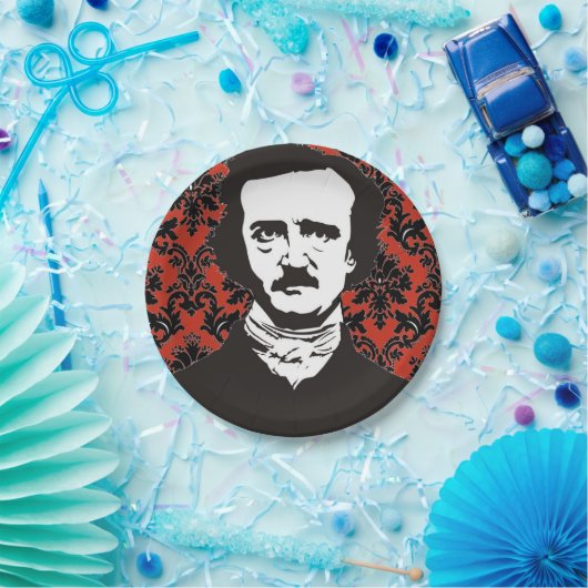 Edgar Allan Poe Paper Plate Pappteller (Party)