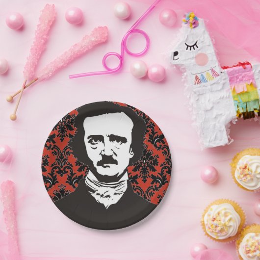 Edgar Allan Poe Paper Plate Pappteller (Party)