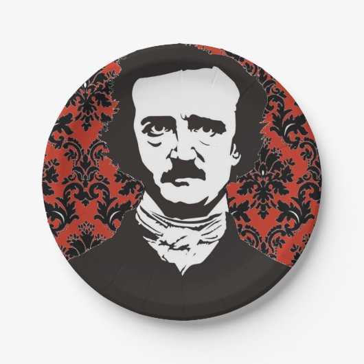 Edgar Allan Poe Paper Plate Pappteller (Vorderseite)