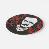 Edgar Allan Poe Paper Plate Pappteller (Schrägansicht)