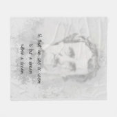 Edgar Allan Poe Poet Author Dream Fleecedecke (Vorderseite (Horizontal))