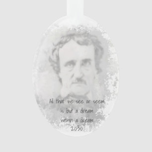 Edgar Allan Poe Poet Author Dream Ornament