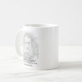 Edgar Allan Poe Poet Melancholy Zitat Postkarte Kaffeetasse (Vorderseite Links)