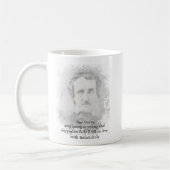 Edgar Allan Poe Poet Melancholy Zitat Postkarte Kaffeetasse (Links)