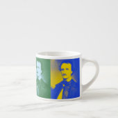 Edgar Allan Poe Pop Art Espresso Tasse (Rechts)
