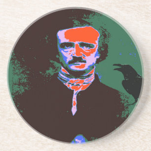 Edgar Allan Poe Pop Art Getränkeuntersetzer