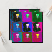 Edgar Allan Poe Pop Art Karte (Vorderseite/Rückseite Beispiel)