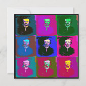 Edgar Allan Poe Pop Art Karte (Rückseite)