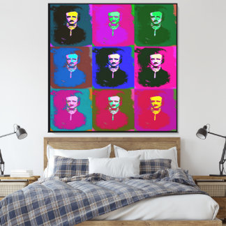 Edgar Allan Poe Pop Art Leinwanddruck
