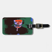 Edgar Allan Poe Pop Art Luggage Tag Gepäckanhänger (Vorderseite horizontal)