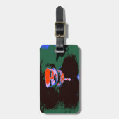 Edgar Allan Poe Pop Art Luggage Tag Gepäckanhänger (Vorderseite vertikal)