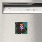 Edgar Allan Poe Pop Art Magnet (In Situ (Geschirrspüler))