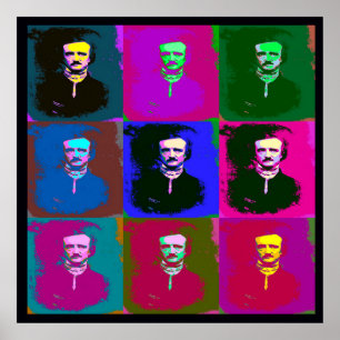 Edgar Allan Poe Pop Art Posters & Prints Poster