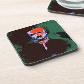 Edgar Allan Poe Pop Art Untersetzer (Linke Seite)