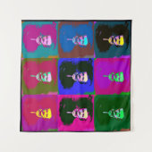 Edgar Allan Poe Pop Kunstgalerie Wandteppich (Vorderseite (Horizontal))