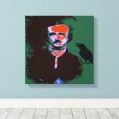 Edgar Allan Poe Pop Leinwanddruck (Insitu (Holzboden))